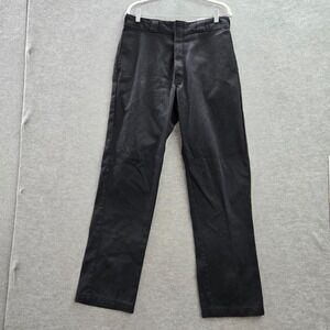 Dickies Men Pants 34x34 Black 874 Chino Pockets High Rise Workwear Polyester